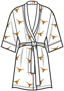 Texas Longhorns Womens Spa Kimono Robe