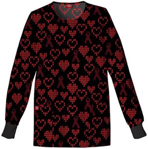 Dickies Women's EDS Print Round Neck Scrub Jackets