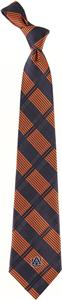 Eagles Wings NCAA Auburn Tigers Woven Plaid Tie