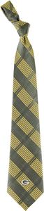 Eagles Wings NFL Green Bay Packers Woven Plaid Tie