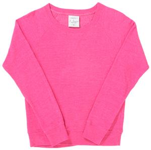 J America Womens Vanity Tri-Blend Fleece Crew