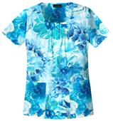 Cherokee Women's Runway Pin-tuck Scrub Tops