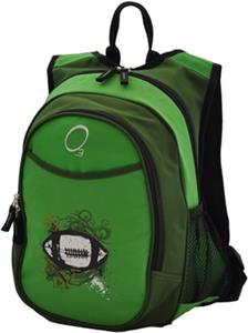 O3 Kids Green Football Backpack With Cooler