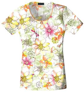 Cherokee Women's Runway Scoop Neck Scrub Tops