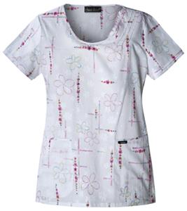 Cherokee Women's Runway Scoop Neck Tunic Scrub Top