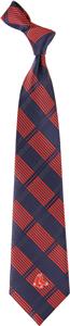 Eagles Wings MLB Boston Red Sox Woven Plaid Tie