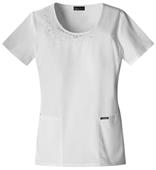 Cherokee Women's Runway Round Neck Scrub Tops