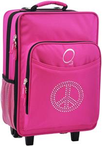 Kids Bling Rhinestone Peace Suitcase With Cooler