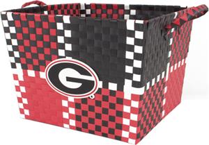 Eagles Wings NCAA Georgia Woven Square Basket
