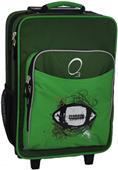 O3 Kids Green Football Suitcase With Cooler