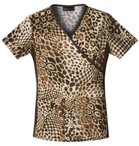 Cherokee Women's Flexibles PR Mock Wrap Scrub Tops