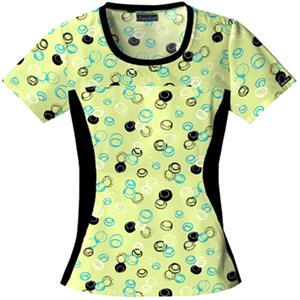 Cherokee Women's Flexibles PR Jewel Neck Scrub Top