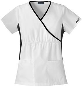 Cherokee Women's Flexibles Mock Wrap Scrub Tops