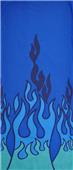 Adult Rag Top Convertible Blue Flames Headwear