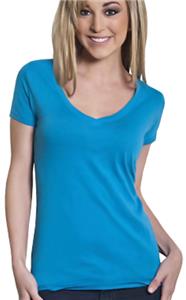 Cotton Heritage Ladies Classic Baby Doll V-Neck