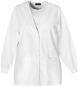 Cherokee Women's Pro White Warm-up Scrub Cardigans