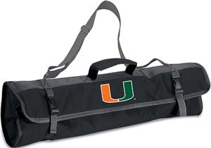 Picnic Time University of Miami 3-Pc BBQ Set