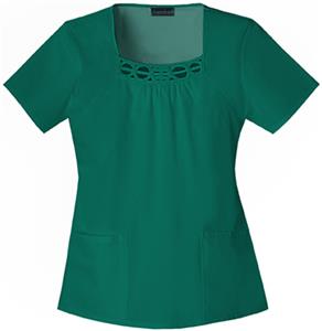 Cherokee Women's Fashion Square Neck Scrub Tops