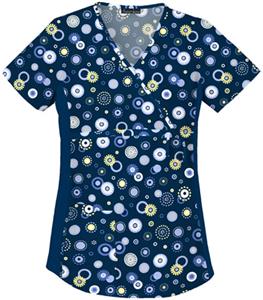 Cherokee Flex-i-bles PR Maternity Wrap Scrub Tops