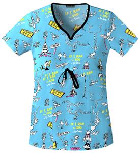 Cherokee Tooniforms McGrew's Zoo Scrub Tops