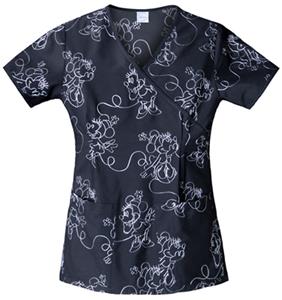 Cherokee Tooniforms Minnie Schiffli Scrub Tops