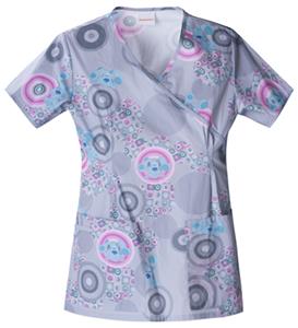 Cherokee Tooniforms Optical Blue Scrub Tops