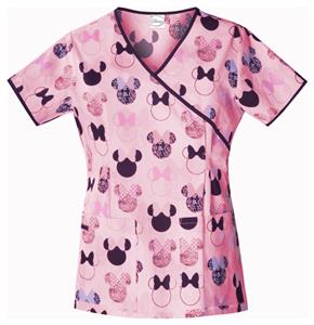 Cherokee Tooniforms Minnie Je T'aime Scrub Tops
