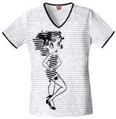 Cherokee Tooniforms Op Art Betty Scrub Tops