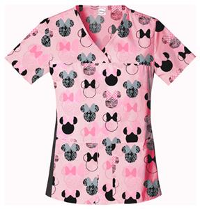 Cherokee Tooniforms Minnie Je T'aime Scrub Tops