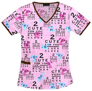Cherokee Tooniforms 2 Cute 4 U Scrub Tops