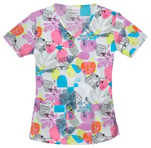 Cherokee Tooniforms Underwater Garden Scrub Tops