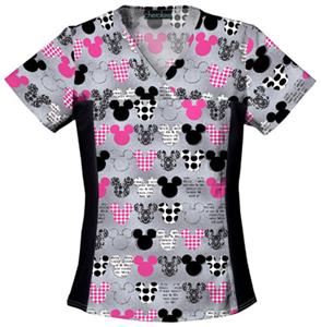 Cherokee Tooniforms Mickey Scrub Tops