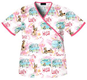 Cherokee Tooniforms Mystery Machine Scrub Tops