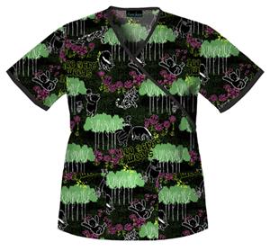Cherokee Tooniforms Walk In The Woods Scrub Tops