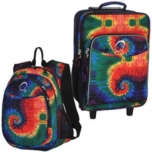 Kids Luggage & Backpack Set Tie Dye