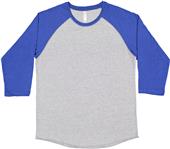 LAT Sportswear Adult 3/4 Sleeve Baseball T-Shirts LAT Sportswear Adult 3/4 Sleeve Baseball T-Shirts