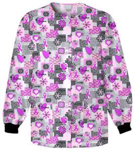 Cherokee Women's H.Q. Print Warm-Up Scrub Jackets