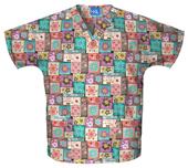 Cherokee Women's H.Q. Print V-Neck Scrub Tops