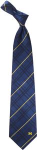 Eagles Wings NCAA Michigan Silk Oxford Woven Tie