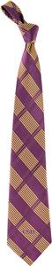 Eagles Wings NCAA LSU Woven Plaid Tie