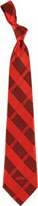 Eagles Wings NCAA Arkansas Woven Plaid Silk Tie