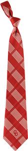 Eagles Wings NCAA Oklahoma Woven Plaid Tie