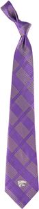 Eagles Wings NCAA Kansas State Woven Plaid Tie