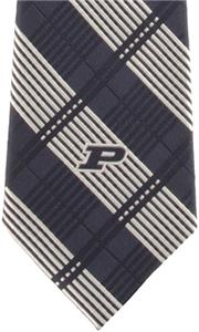 Eagles Wings NCAA Purdue Woven Plaid Tie