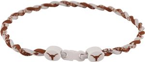 Eagles Wings NCAA Texas Titanium Twist Necklaces