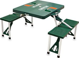 Picnic Time University of Miami Picnic Table