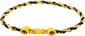 Eagles Wings NCAA Iowa Titanium Twist Necklace