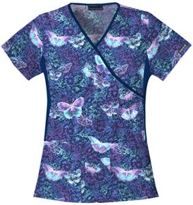 Cherokee Women's Flexibles PR Mock Wrap Scrub Tops