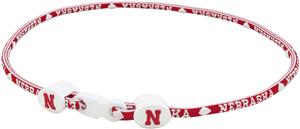 Eagles Wings NCAA Nebraska Titanium Sport Necklace