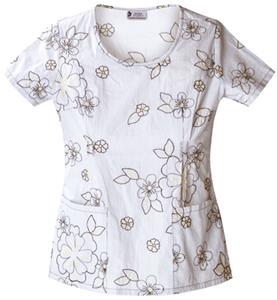 Cherokee Studio PR Women's Round Neck Scrub Tops